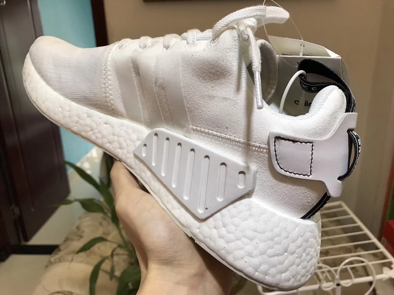 Autnentic Adidas NMD R2 Boost Pure White GS
